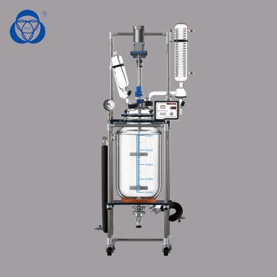 China Customized Double Layer Glass Reactor / Jacketed Glass Vessel Eco Friendly for sale