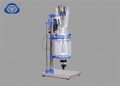 China Mini Single Layer Chemical Glass Reactor 304 Stainess Steel High Precision for sale