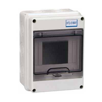 China HT 5 Way IP65 Waterproof Outdoor Electrical Enclosure Distribution Plastic Switch Box for sale
