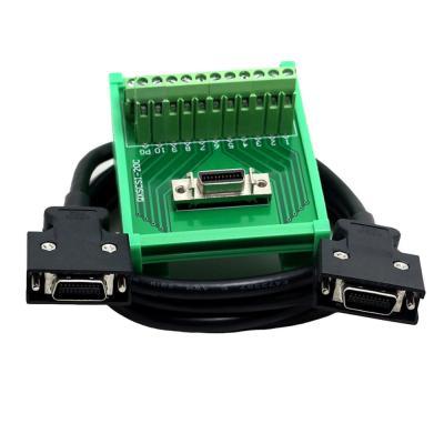 China SCSI 20 Pin MR-J2CN1 Servo Connectors Terminal Blocks Breakout Board Adapter for sale