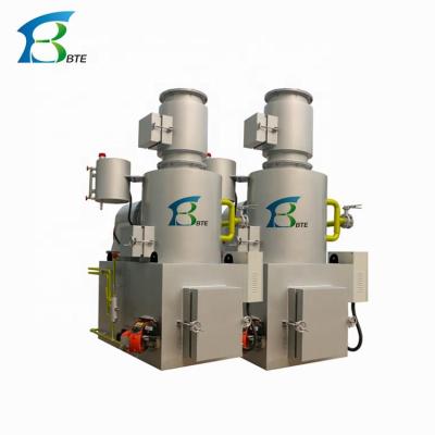 China Silver Grey/Black 250kgs/h Medical Waste Incinerator with High Temperature Combustion for sale
