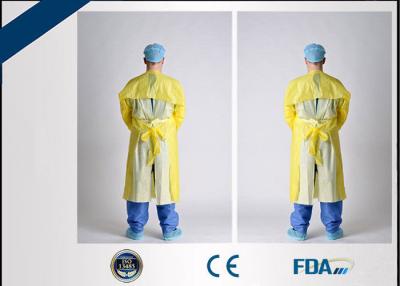 China Breathable CPE Disposable Isolation Gown For Bacteria / Virus Invading Prevention for sale