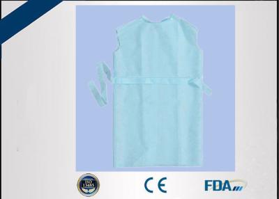 China PP / PE Coated Disposable Surgical Gown Lightweight For Droplets Prevention for sale