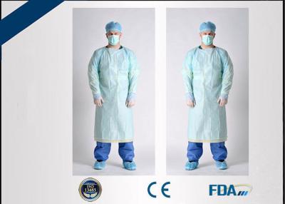 China Long Sleeve Disposable Protective Gowns Anti Virus Infection With Thumb Hole for sale