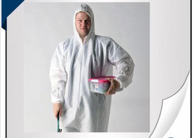 China 25G PP Disposable Protective Coverall With Reinforced Sleeves And Chest for sale