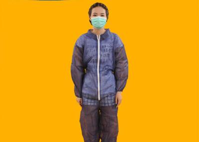 China Microporous Disposable Non Woven Coverall For Laboratory / Workshop / Clean Room for sale