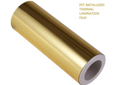 Китай ПЭТ металлизированная полиэстерная ламинирующая пленка Золотой слайвер 2800м продается