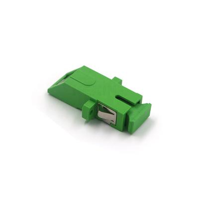 China Green SC APC 0.2db FTTH Fiber Optical Shutter Adapter for sale