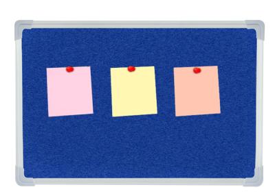 China Small Magnetic Bulletin Board , Blue Wall Mounted Kitchen Bulletin Board for sale