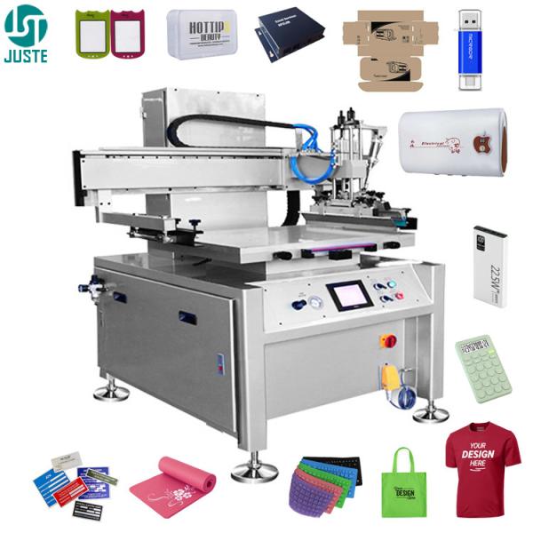 Quality Semi Automatic Silk Screen Printing Machine Electronics HMI Digital Flatbed Print Printer For Skateboard Bags Flat Item for sale