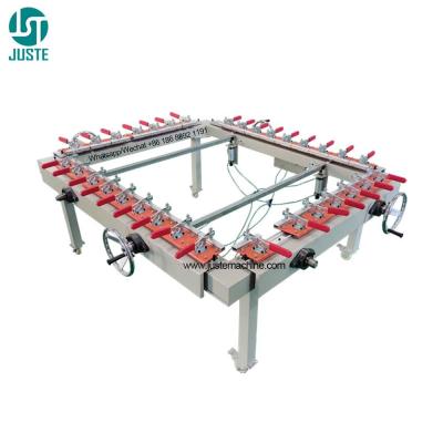 China Silk Screen Printing Mesh Stretcher Machine Pneumatic Manual Steel Mechanical Screen Stretching Machine for sale