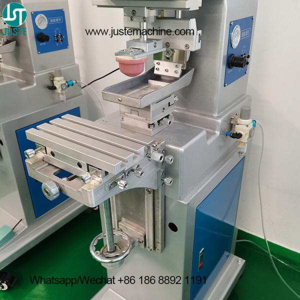 Quality Round Tray Pad Printing Machine 1Color Heating UV Curing Ink Unloading Vertical for sale