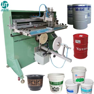 China Fabricante de impresoras de pantalla neumáticas en China máquina de impresión de pantalla de botellas de polvo de tubo cilíndrico manual en venta