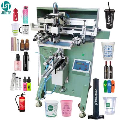 China Circular round silk screen printing machine multiple color plastic disposable print paper coffee cup auto screen printer for sale