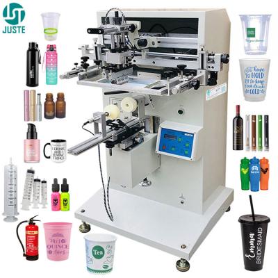 China Digital serigraphic screen printer bottle screen-printing-machine automatic rotater 4 colour commercial printing machine for sale