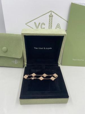 China Van Cleef & Arpels Sweet Alhambra Bracelet 6 Motifs Rose Gold for sale
