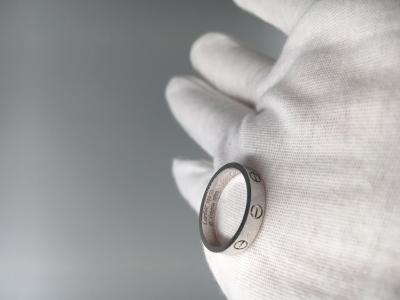 Κίνα Κλασικό δαχτυλίδι γαμήλιων ζωνών αγάπης κοσμήματος 18K άσπρο χρυσό χωρίς διαμάντι προς πώληση