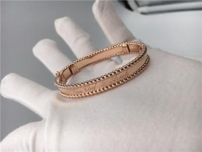 China Handmade Luxury 18K Gold Bracelet No Diamond / Gemstone With Jewelry Certificate for sale