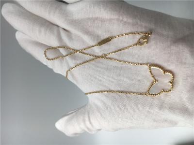 Chine Van Cleef et collier de papillon d'Arpels, bracelet chanceux d'Alhambra de l'or 18k jaune à vendre
