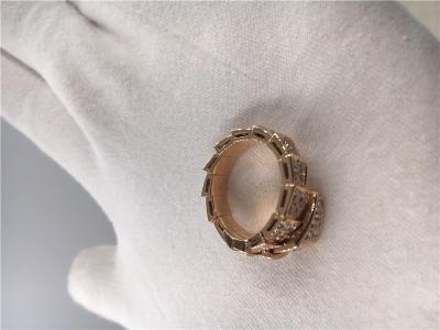 Chine Or de luxe Ring With Full Pavé Diamonds AN855116 de l'anneau 18K de Serpenti de bijoux à vendre