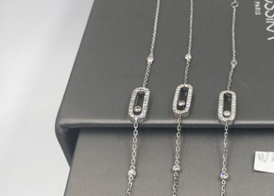 China Pulsera llena del oro blanco de Diamond Paris Jewelry Small Size 18K en existencia en venta