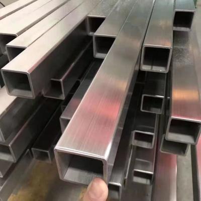 China 1.18 Inch ×1.97 Inch 304 316L Stainless Seamless Steel Tubes Pipe Hollow Square For Engineering for sale