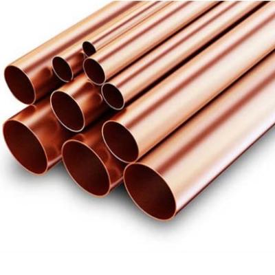 China H62 H65 DN16 DN40 99.9% Pure Brass Copper Seamless Metal Tubes For Air Conditioner Refrigeration for sale
