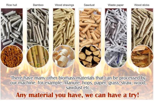 wood biomass pellet machine