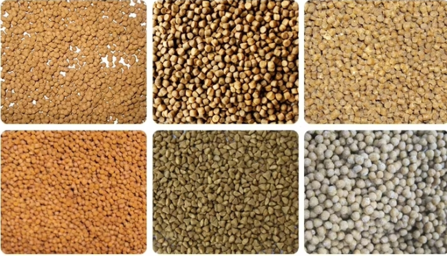Finished fish feed pellets