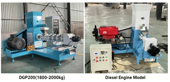 Single-Screw floating fish food extruder machine