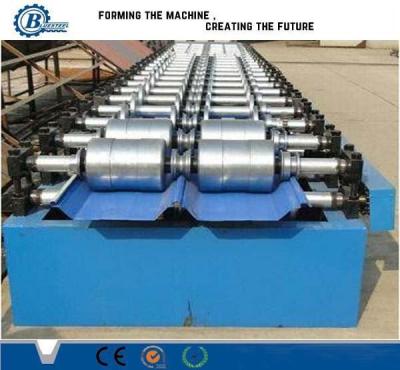 China Hydraulic Aluminum Zinc Standing Seam Roll Forming Machine For Roof Panel for sale