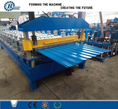 China Hydraulic Cutting Roof Panel Roll Forming Machine for sale