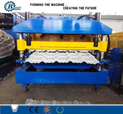 China Guiding Device Sheet Metal Roll Forming / Wall Roof Tile Machine for sale