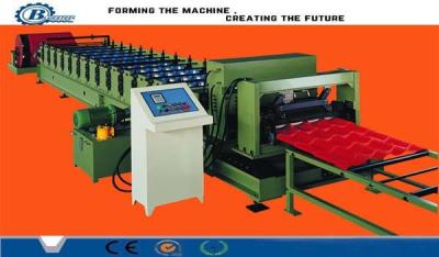 China Anti - Rust Roller Tile Roll Forming Machine , Sheet Metal Rolling Machine for sale