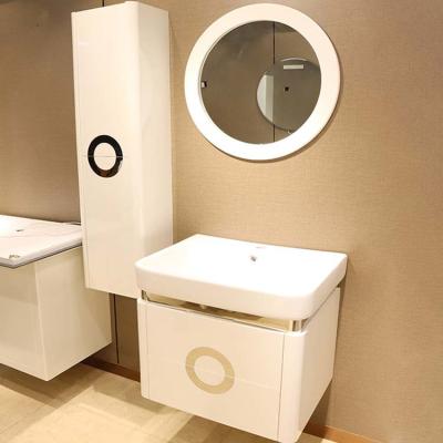 Chine Cabinets de luxe de meubles de vanité de salle de bains de nouvelle conception de SONSILL avec le miroir de LED à vendre