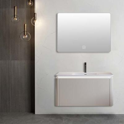 China Luxury Bathroom Cabinet With Sink And Mirror 35-37 in Width for sale
