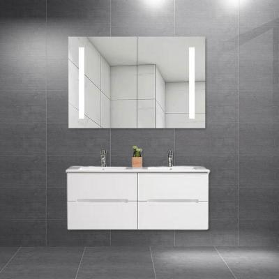 China Modern European Bathroom Vanity With Double Sink 118*46*47cm for sale