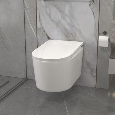 China Elongated Bowl Smart Toilet Equipped With Siphon Jet Flushing Method for sale