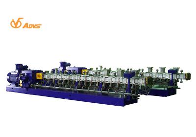 China Polymer Devolatilization Counter Rotating Twin Screw Extruder For Reactive Extrusion for sale