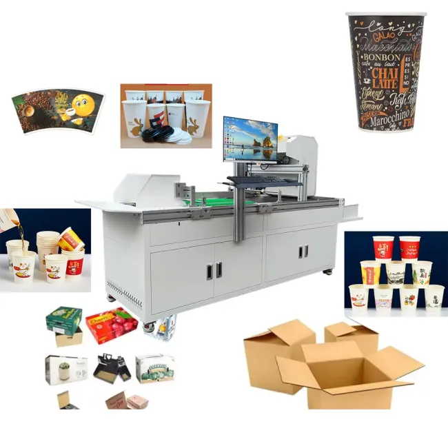 High Speed Automatic Digital UV Printing Machine Photo Printing Machine Paper Cup Digital Printing Machine