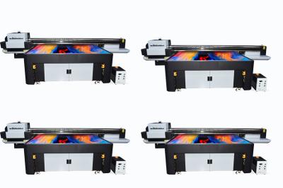 China Impresora de cinta de tinta UV Impresora láser de cama plana con doble luz de color blanco en venta