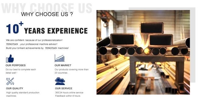 Finished high precision welded pipes from production line