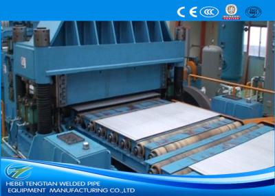China Color Steel Cut To Length Line Machine Blue Colour Full Automatic PLC Control for sale