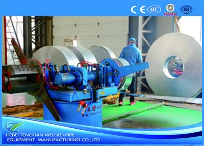 China Double Head Hydraulic Decoiler Machine , Steel Coil Uncoiler For Steel Strip for sale