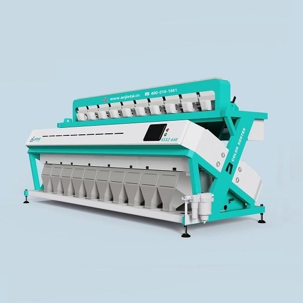 Quality Large Capacity Intelligent Rice Color Sorter 10 Chutes 640 Channels for sale
