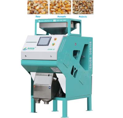 China Máquina de clasificación de color de maíz inteligente Fabricante Fácil operación 0,3 - 0,5TPH en venta