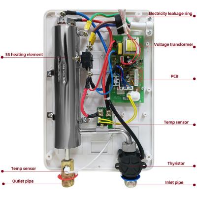 China IPX4 aquecedor de água elétrico automático OEM / ODM banheiro chuveiro aquecedor de água à venda