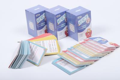 China Tarjetas de juego de aprendizaje con patrones Tarjetas de PVC Uno para niños de 4 años en venta