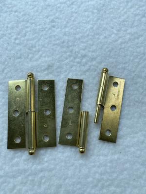 China Lift Off H Style Cabinet Hinges 60x40mm Brass Plated for sale