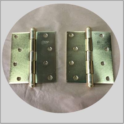 China Residential House Brass Ball Tip Hinges , Pie Cut Corner Hinge For Wooden Doors for sale